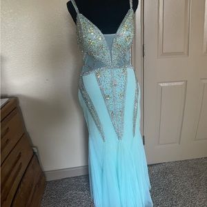 Mint Jovani Gown